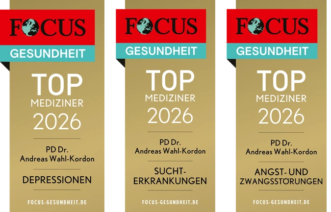 Siegel Focus Top Mediiziner Depression, Suchterkrankungen und Angst- und Zwangsst&ouml;rungen
